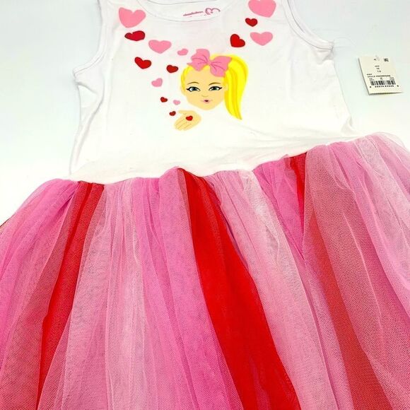Girls JoJo Siwa Tutu Dress - White 7/8
